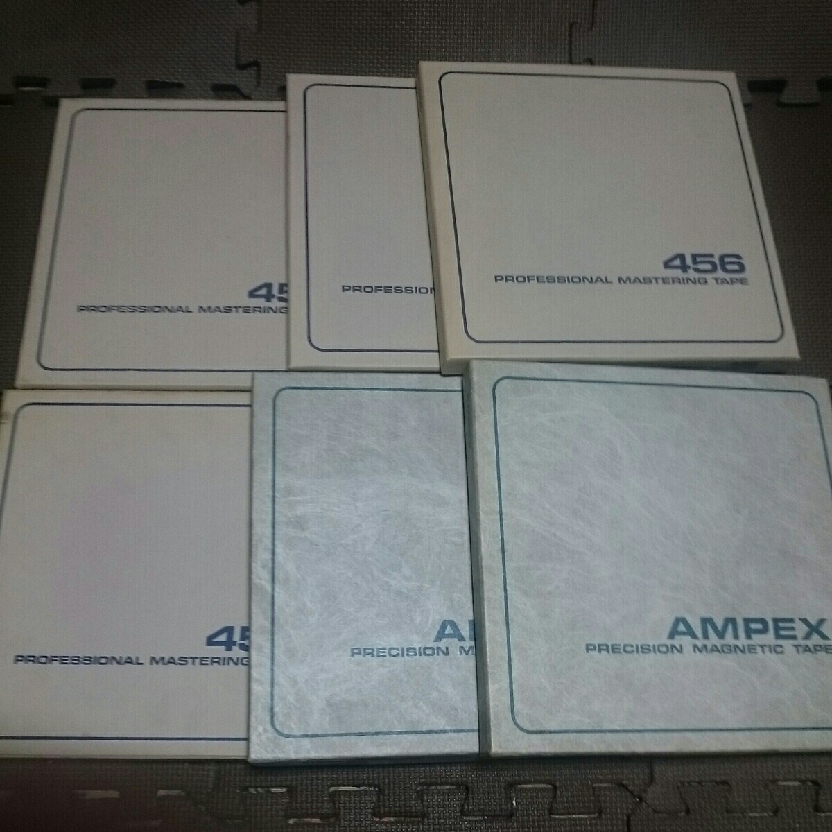 AMPEX PRECISION MAGNETIC TAPE secondhand goods 6 piece set 