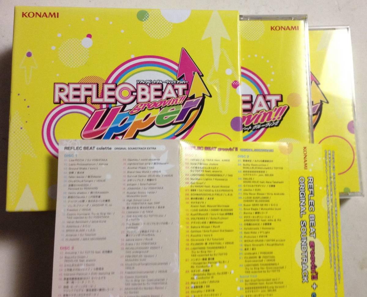  Konami стиль запись lifrek свекла REFLEC BEAT groovin\'!!+colette,groovin\'!! Upper,BEMANI MUSIC FOCUS саундтрек 7CD