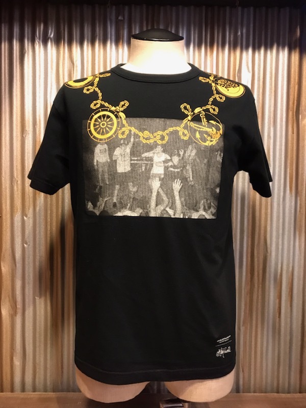 H433LPL メンズTシャツ SWAGGER スワッガー ストリート カジュアル プリント ブラック / L 全国送料一律370円_画像3