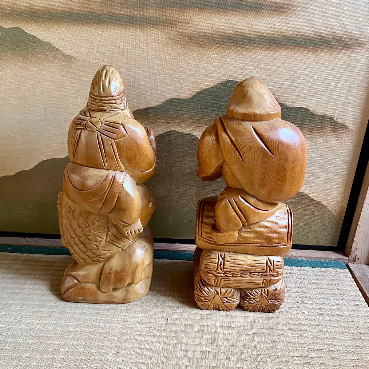 七福神 縁起物 大黒天様 恵比寿様 一刀彫 木彫り|Yahoo!フリマ 七福神 縁起物 大黒天様 恵比寿様 一刀彫 木彫り|Yahoo!フリマ
