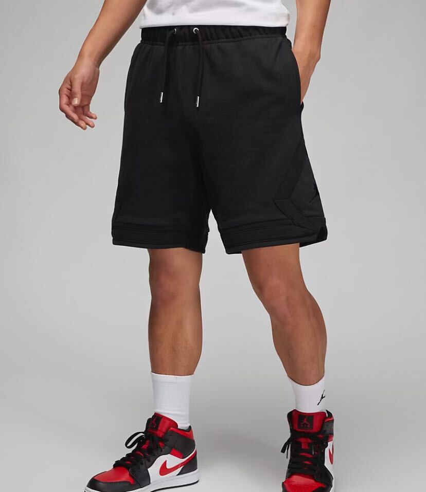 新品 定価8690円 Sサイズ NIKE ナイキ JORDAN ジョーダン エッセンシャル メンズ ステートメント フリース ショートパンツ ブラック_画像2