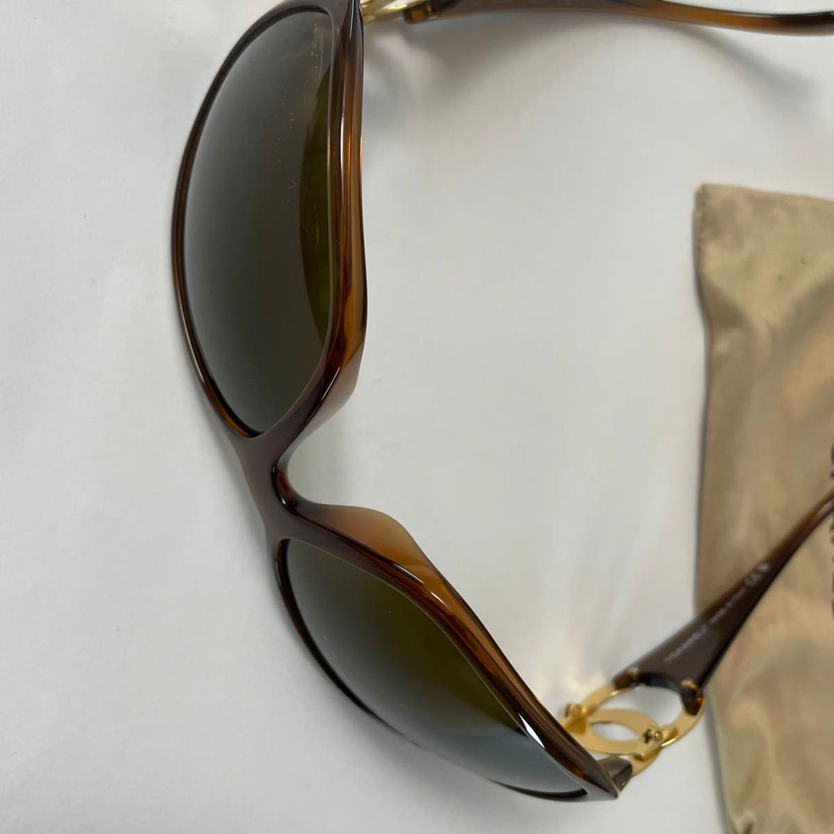 CHANEL サングラス ゴールド ココマーク 6014 c 879 ブラウン CHANEL サングラス ゴールド ココマーク 6014 c 879 ブラウン