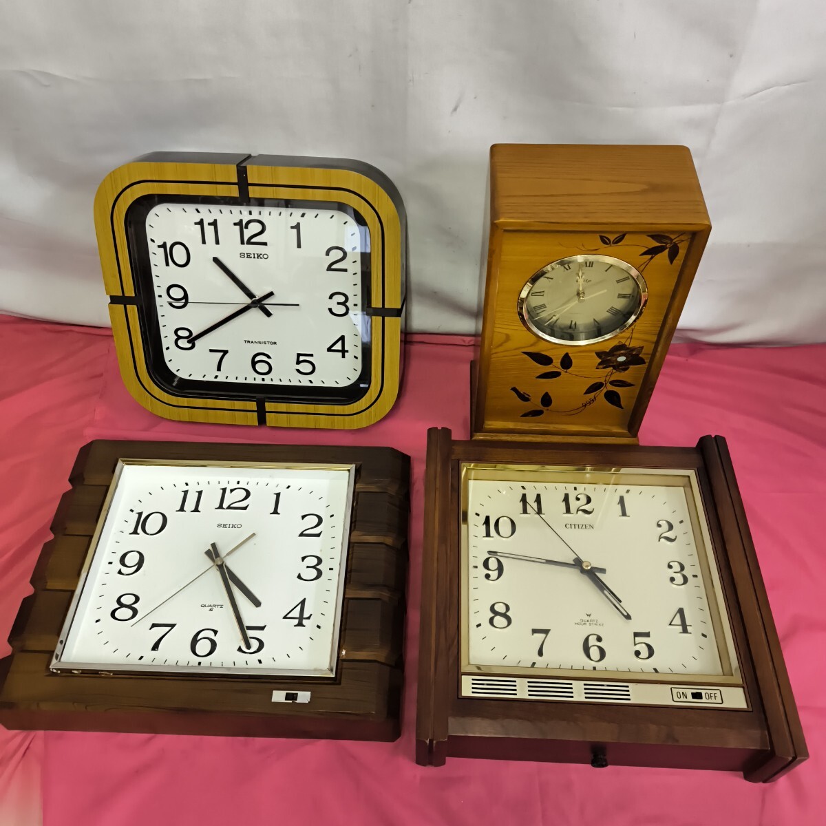 掛け時計 まとめ売り ジャンク品 SEIKO TRANSISTOR CITIZEN HOUR 掛け時計 まとめ売り ジャンク品 SEIKO TRANSISTOR CITIZEN HOUR