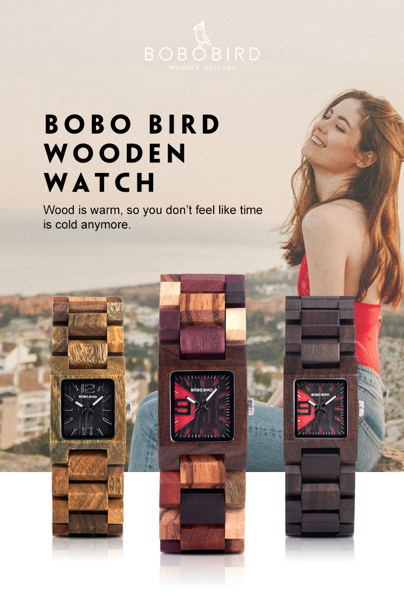 【お買い得★最低落札価格無し◆新品未使用◆ハイブランド】BOBO BIRD 高級木製 女性 レディース クォーツ式 腕時計 色選択可◆397_画像2