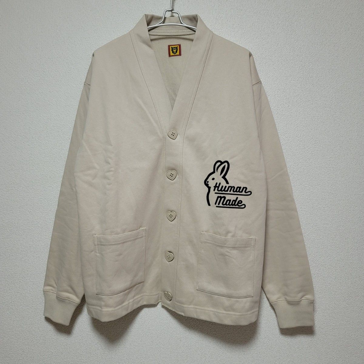 human made rabbit cardigan ベージュ L HUMAN MADE スウェット human made rabbit cardigan ベージュ L HUMAN MADE スウェット