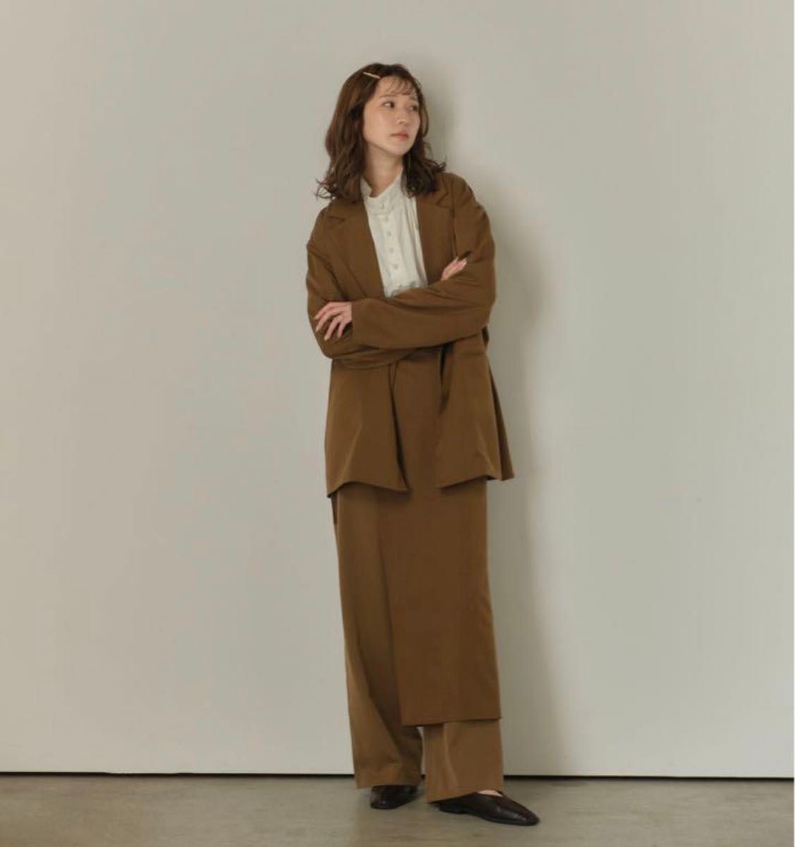 ジャケット・アウター eaphi back ribbon classy jacket Eaphi back ribbon classy jacket ブラウン