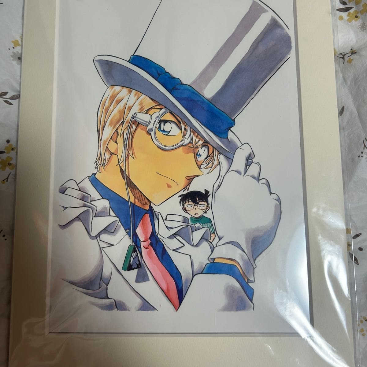 名探偵コナン 複製原画 キッドVS安室サンデー表紙イラスト 安室 名探偵コナン 複製原画 キッドVS安室サンデー表紙イラスト 安室