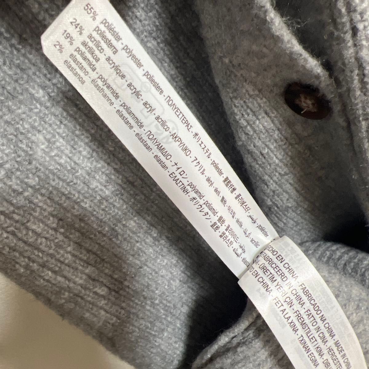 美品 ZARA ザラ ロングニットカーディガン グレー Sサイズ 美品 ZARA ザラ ロングニットカーディガン グレー Sサイズ