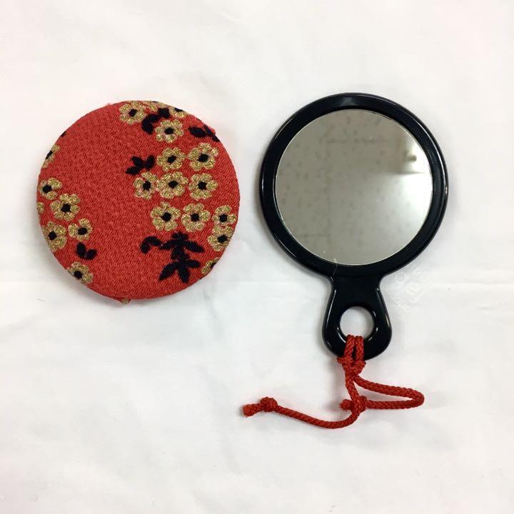 【新品?未使用品】手鏡　和柄　アンティーク 彩 -aya- 