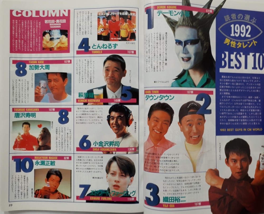 CM NOW シーエム・ナウ 1993年3-4月号 vol.41 (表紙：牧瀬里穂) 雑誌 (シーエムナウ) (一色紗英/観月ありさ/92CM大賞/当時ポスター集)_画像6