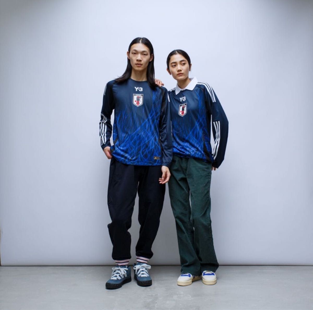 サッカー 日本代表 ユニフォーム オーセンティック 長袖 大きめ サッカー 日本代表 ユニフォーム オーセンティック 長袖 大きめ