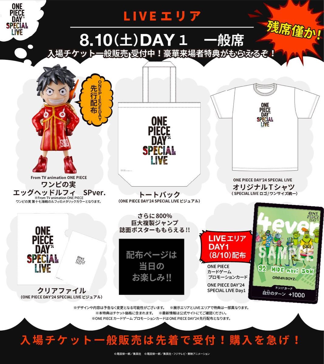 ワンピースデイ2024 ONE PIECE DAY 2024 プロモ ライブエリア ワンピースデイ2024 ONE PIECE DAY 2024 プロモ ライブエリア