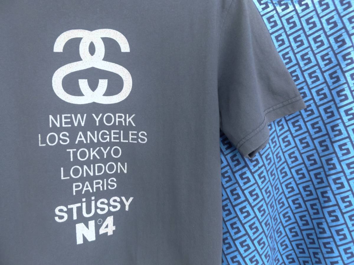 ◆M2枚セット ステューシー パロディーTシャツ (1) 90s old Stussy USA アメリカ製 フェンディモノグラム (2) シャネルロゴ  ワールドツアー