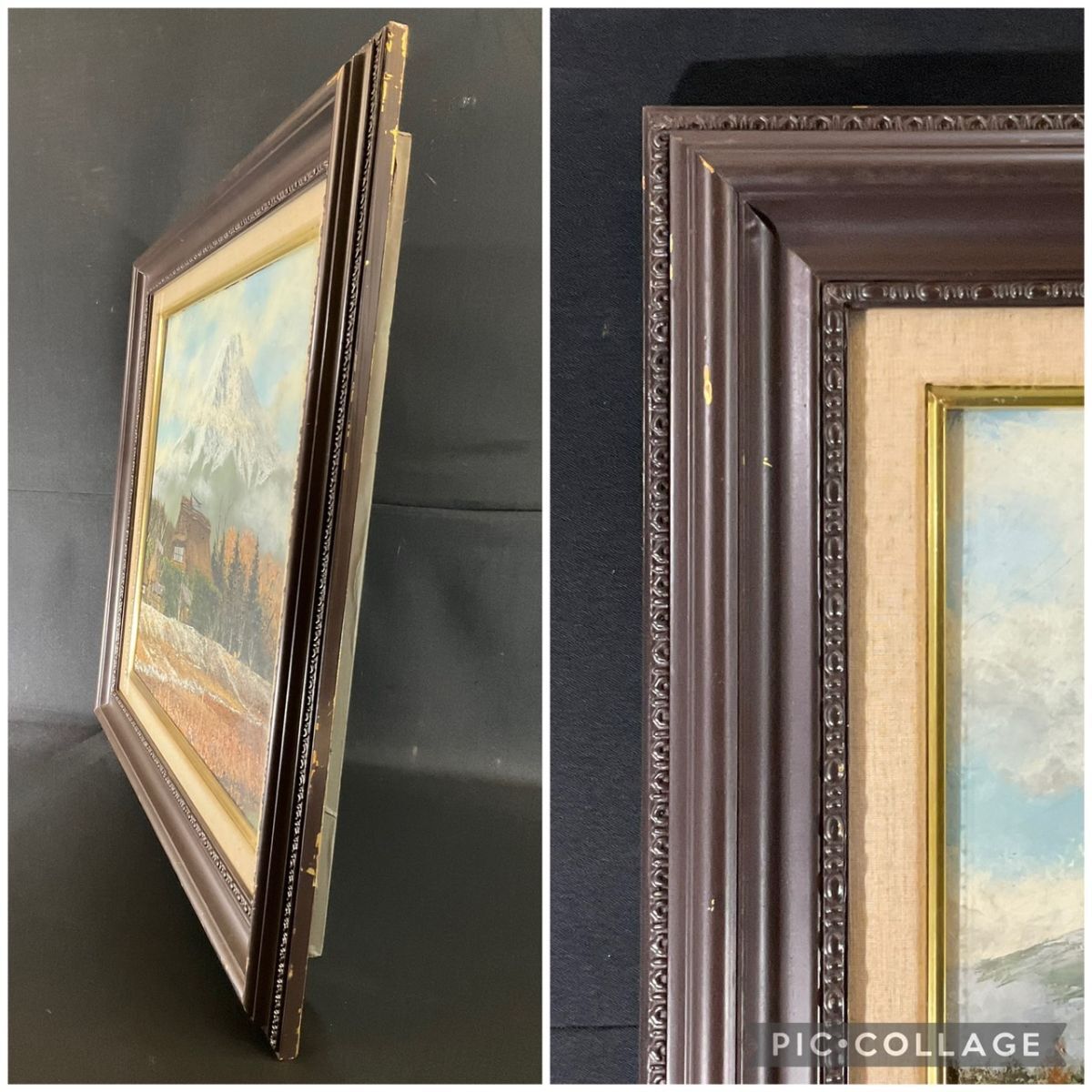【真作】絵画 守家勤 油彩10号 冬の筑波山 郷愁と静けさの一枚 W94 Yahoo!オークション - 真作 油彩 守家勤 『冬の山麓』 10F 古