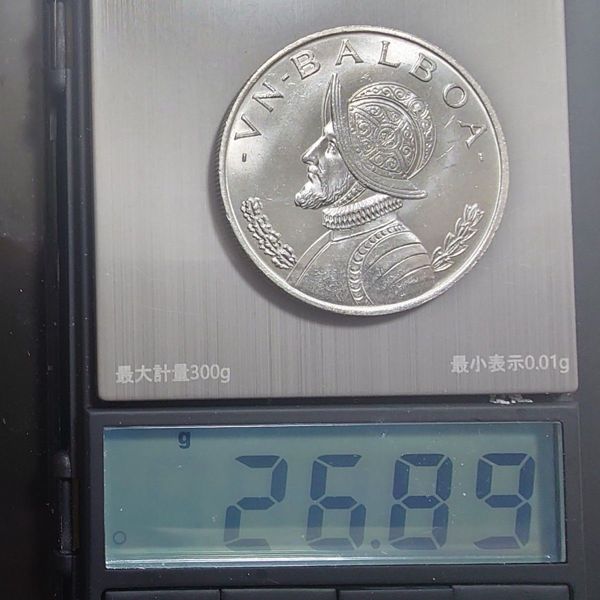 1966年 パナマ銀貨 1バルボア銀貨 silver900 26 89g大型銀貨 1966年 パナマ銀貨 1バルボア銀貨 silver900 26 89g大型銀貨