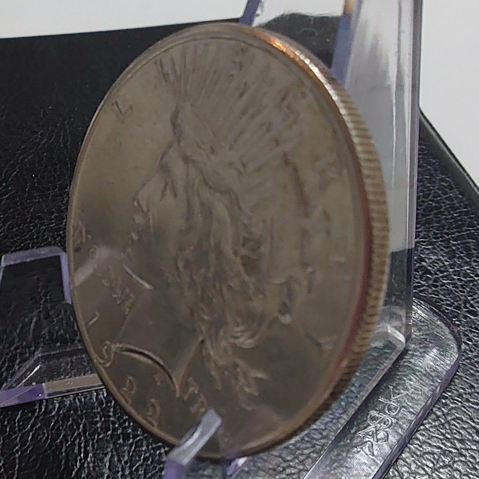 1922年 アメリカ銀貨 ピースダラー 1ドル銀貨 SV900 比重10 2