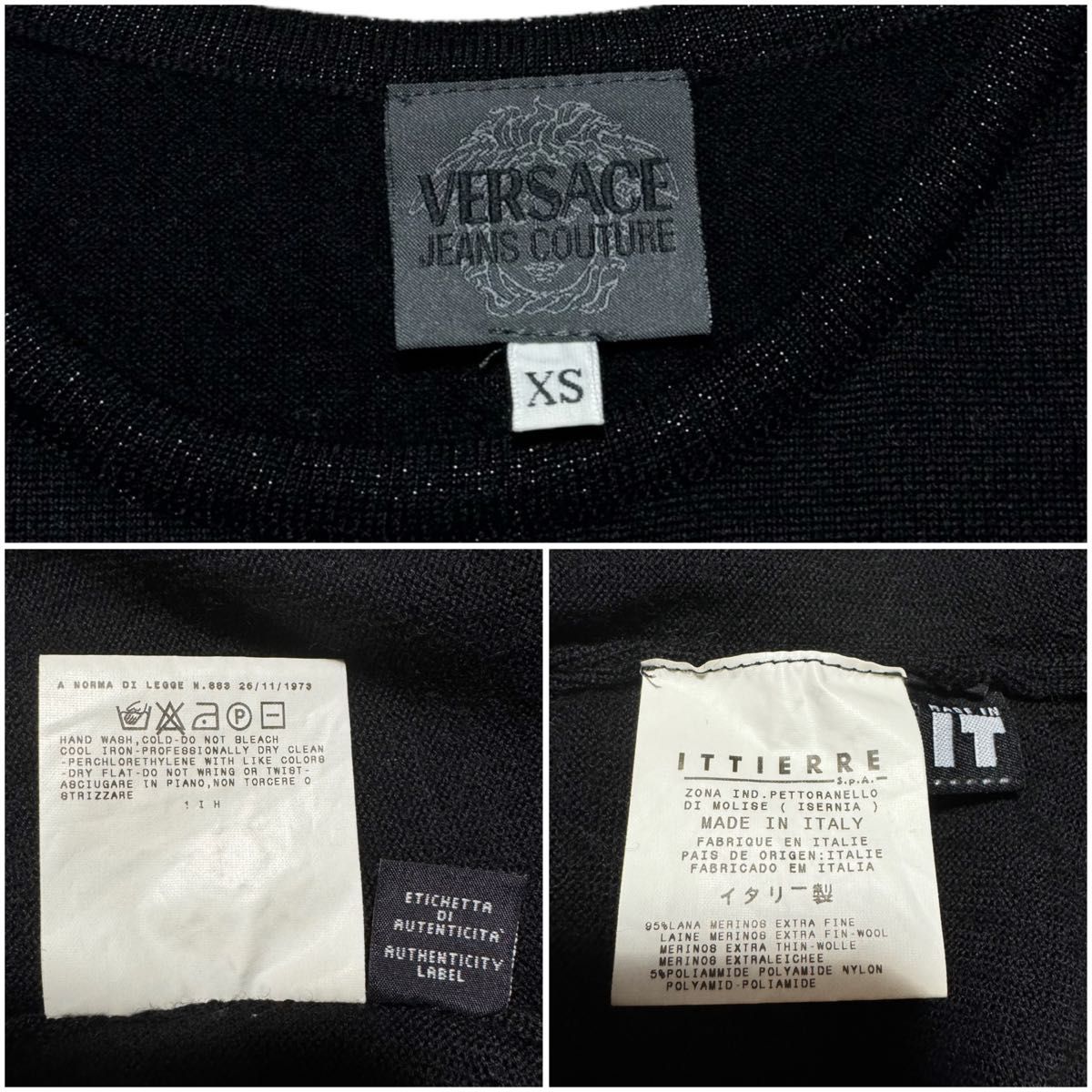 イタリア製】VERSACE JEANS COUTURE ヴェルサーチェジーンズ イタリア製】VERSACE JEANS COUTURE ヴェルサーチェジーンズ
