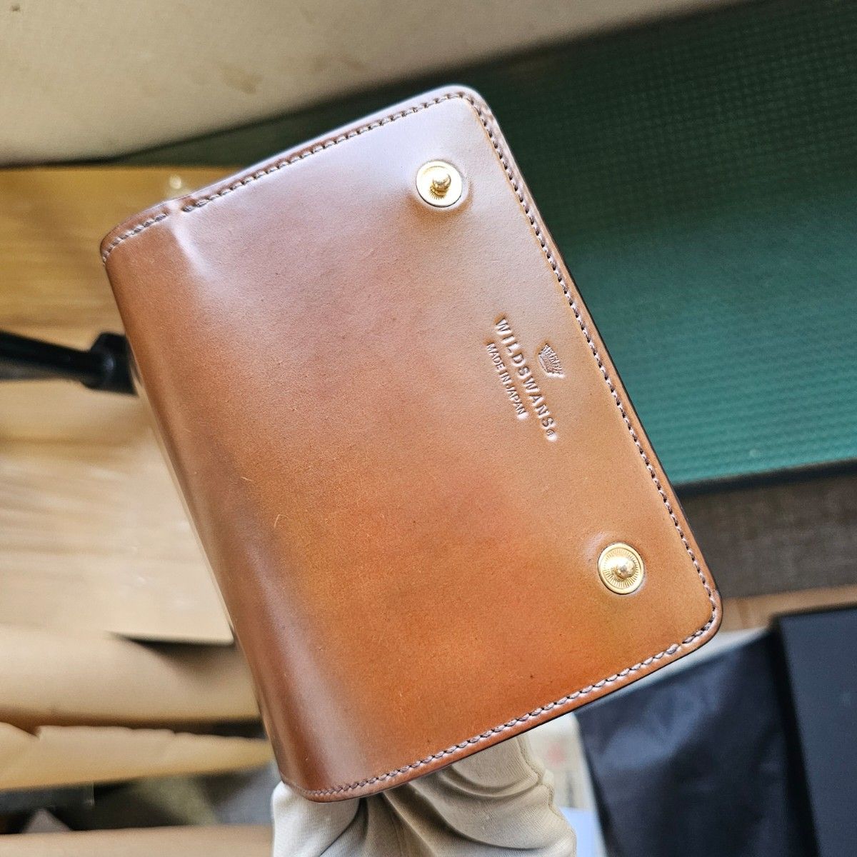 希少 交渉可 シェルコードバン バーボン サドル Cordovan バーン 希少 交渉可 シェルコードバン バーボン サドル Cordovan バーン