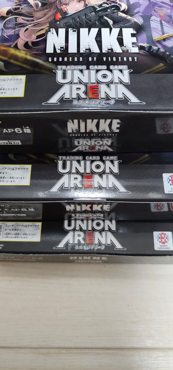 ユニオンアリーナ 勝利の女神 NIKKE 再版分 6 BOX テープ付き 未 ユニオンアリーナ 勝利の女神 NIKKE 再版分 6 BOX テープ付き 未