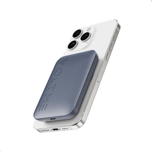 マグネット式モバイルバッテリー 5000mAh ワイヤレス充電 マグネット式モバイルバッテリー 5000mAh ワイヤレス充電