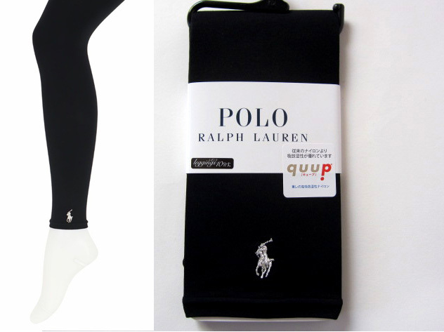 POLO ラルフローレン新品 マーク刺繍10分丈レギンス 黒L-LL 日本 POLO ラルフローレン新品 マーク刺繍10分丈レギンス 黒L-LL 日本