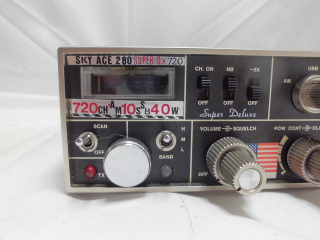 CB無線機　USA製　　SKYACE280 SUPERDX720_画像2