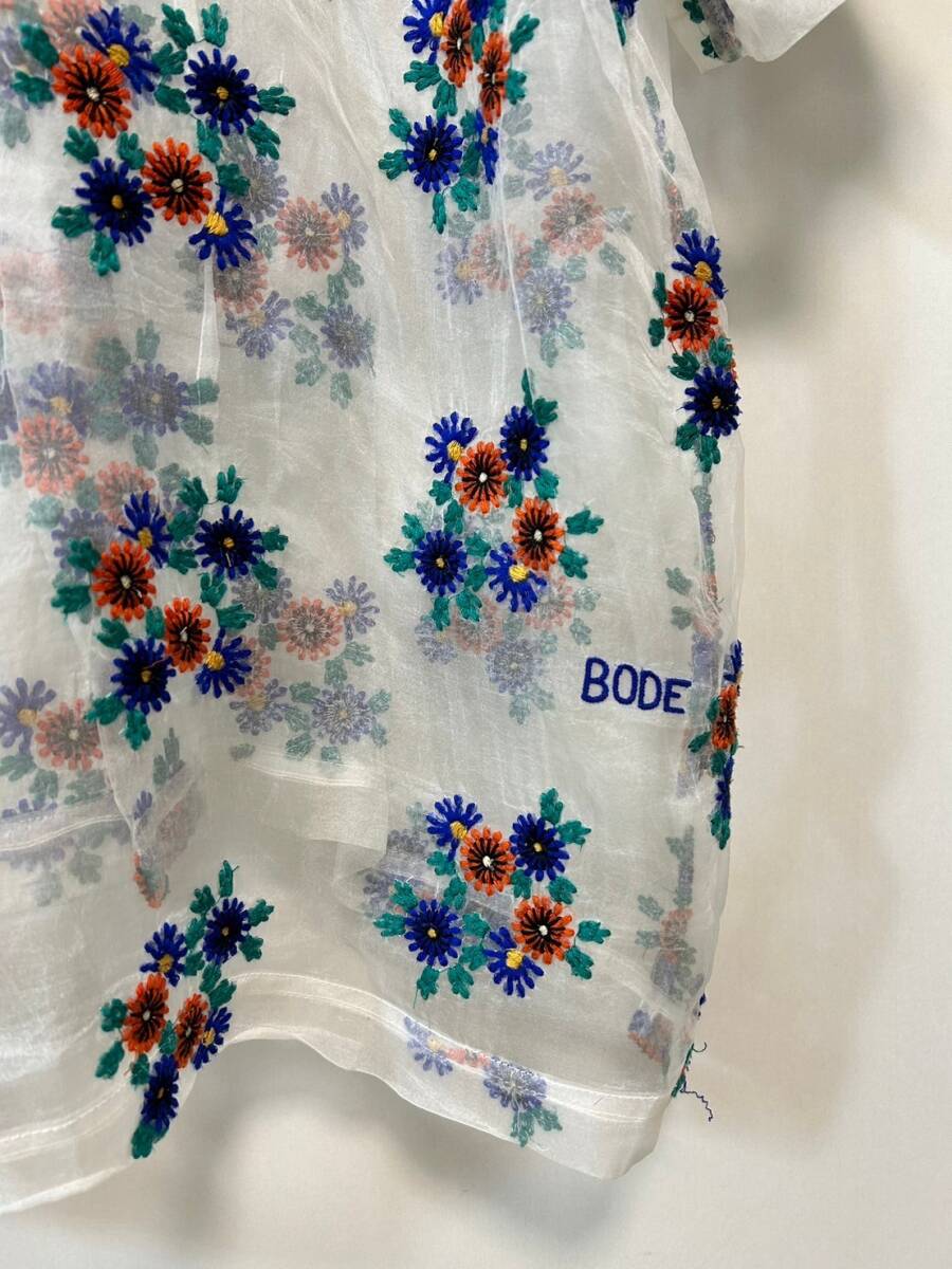 M0053☆10 BODE ボーディー メンズ vintage生地 シースルー 花柄 M0053☆10 BODE ボーディー メンズ vintage生地 シースルー 花柄