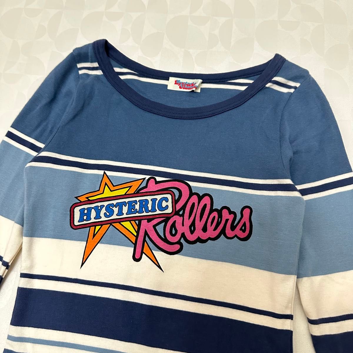 HYSTERIC GLAMOUR ヒステリックグラマー ロゴ ボーダー Tシャツ HYSTERIC GLAMOUR ヒステリックグラマー ロゴ ボーダー Tシャツ