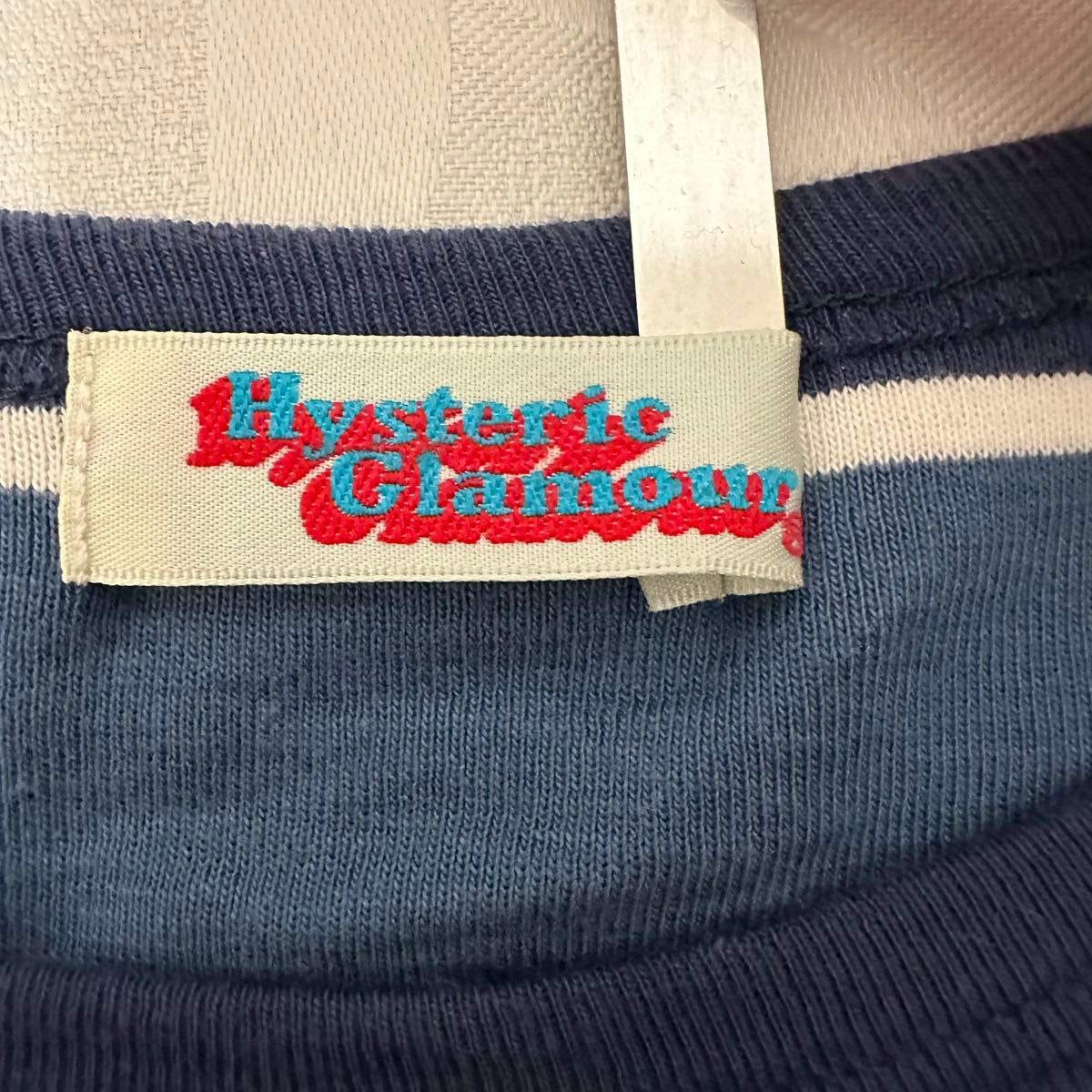 HYSTERIC GLAMOUR ヒステリックグラマー ロゴ ボーダー Tシャツ HYSTERIC GLAMOUR ヒステリックグラマー ロゴ ボーダー Tシャツ