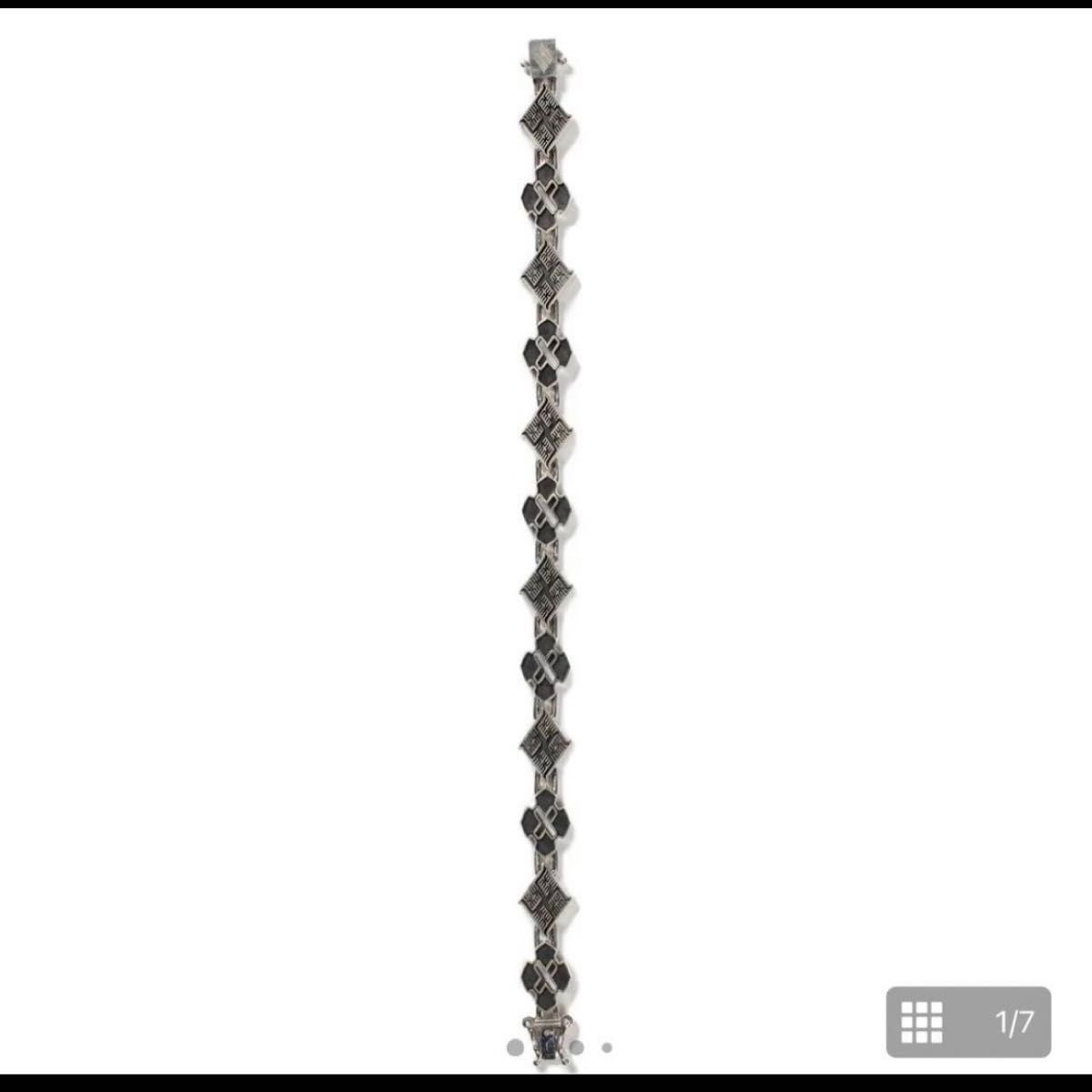 GAKKIN × BUDSPOOL 花罰家紋 Bracelet ブレスレット SILVER 925 GAKKIN × BUDSPOOL 花罰家紋 Bracelet ブレスレット SILVER 925