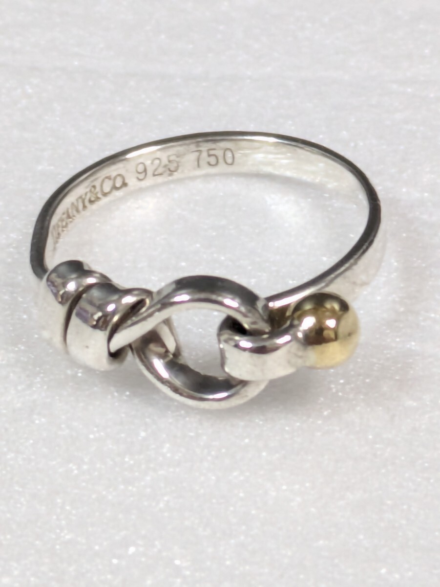 ⑥【TIFFANY&Co 】ティファニー フック&アイ ラブノット コンビ ⑥【TIFFANY&Co 】ティファニー フック&アイ ラブノット コンビ