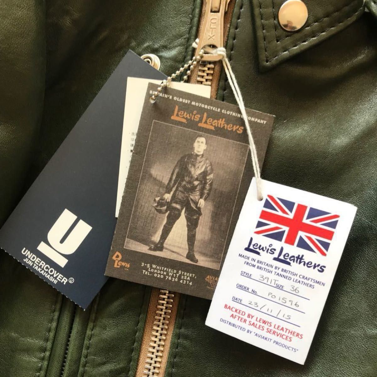 未使用 Lewis Leathers UNDER COVER Lightning ルイスレザー 未使用 Lewis Leathers UNDER COVER Lightning ルイスレザー
