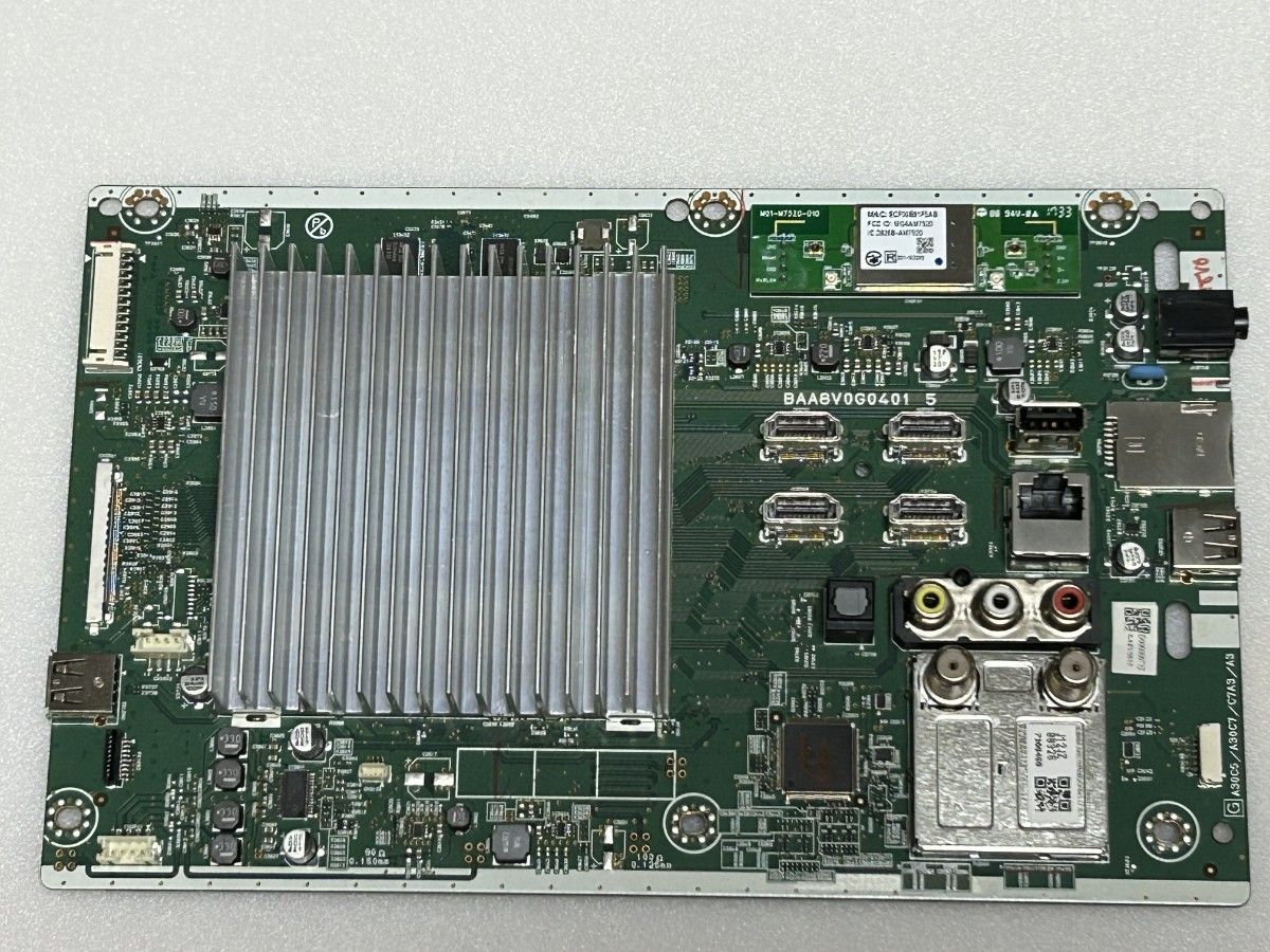 FUNAI 4K 43V FL-43UB4000 メイン基板とスイッチ ランプ FUNAI 4K 43V FL-43UB4000 メイン基板とスイッチ ランプ