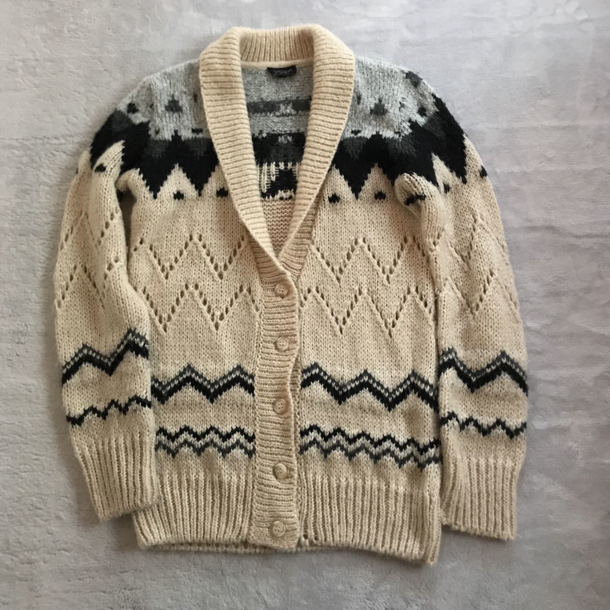 ★ＴＯＰ　ＳＨＯＰ（トップショップ）★ヘチマ襟　モヘア混カーディガン（アウター）