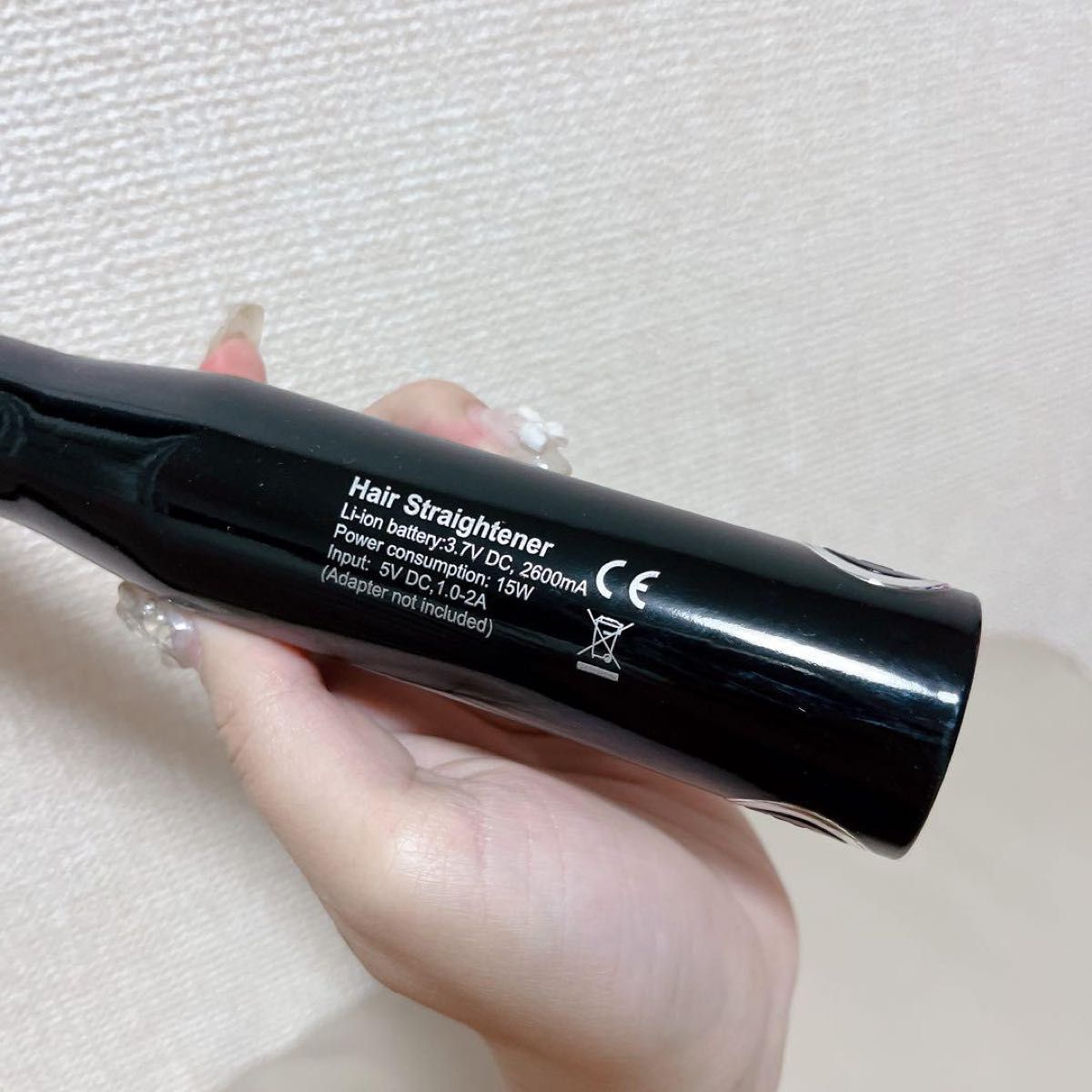 ヘアアイロン コードレス USB充電式 ストレートアイロン 3段階温度調節 持ち運び便利 前髪用 男女兼用 軽量 高性能 プロ仕様