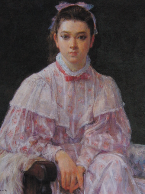 柳沢淑郎、女優、希少画な集画、状態良好、新品高級額・額装付、送料