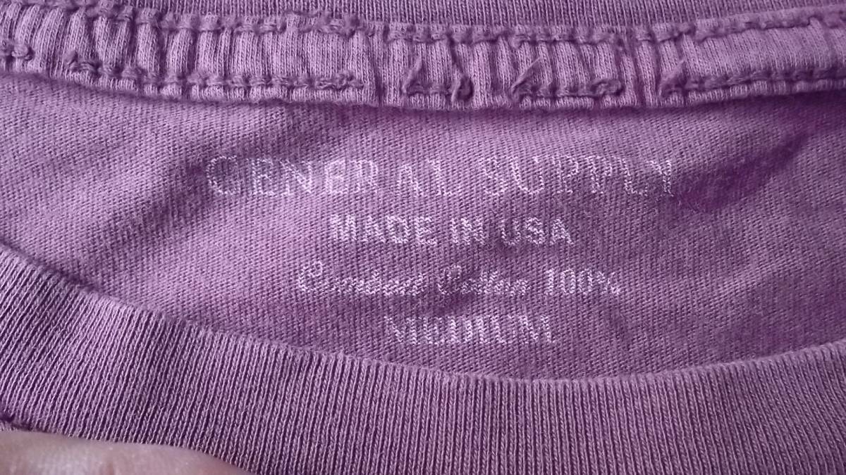 General Supply American made cotton T-shirt M SHIPS Ships America made USA