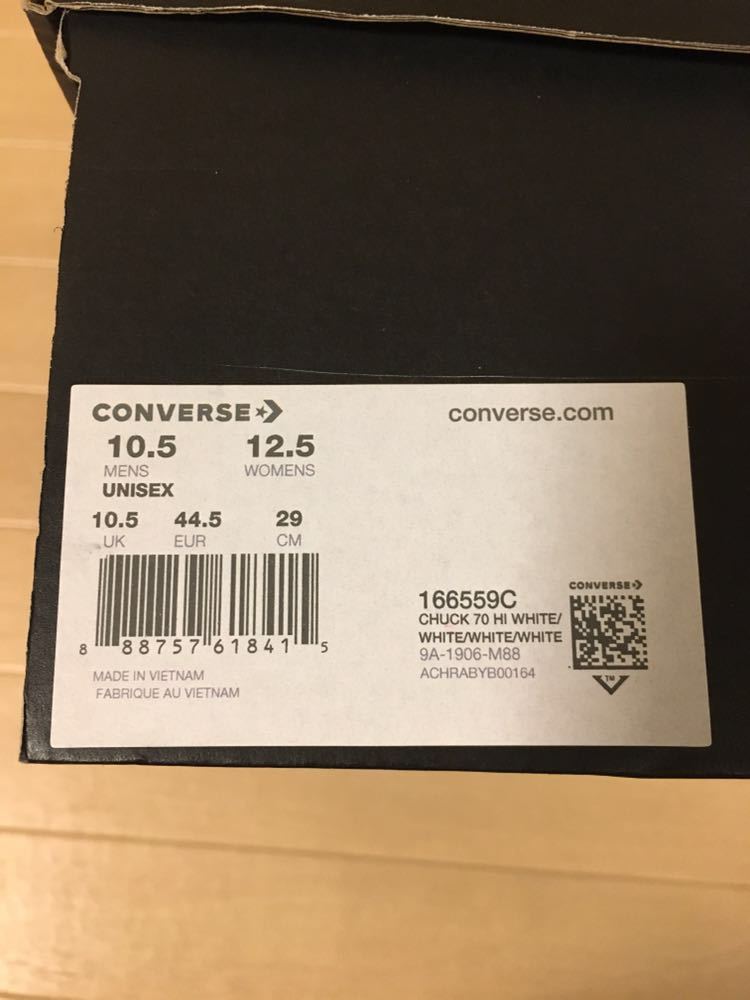 [ rare ] immediately complete sale abroad limitation Convres Chuck 70 Hi × Joshua Vides 166559C