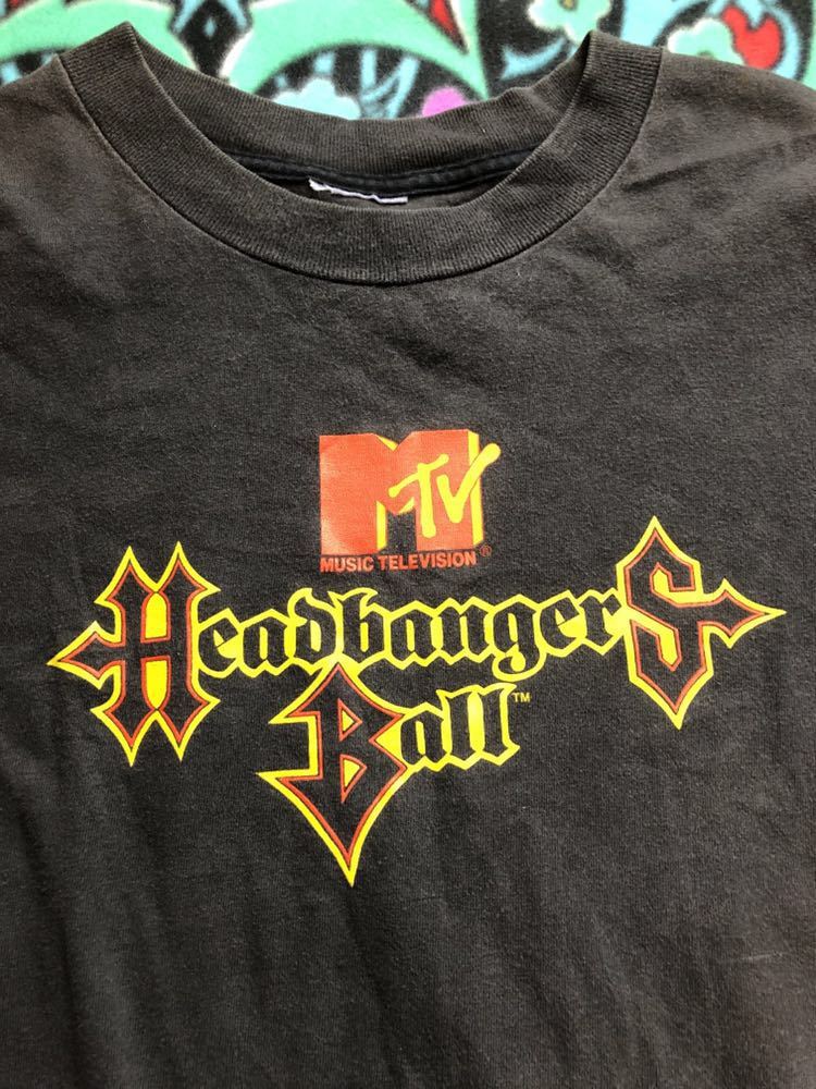 MTV Headbangers Ball ヴィンテージ バンドＴ anthrax metallica iron maiden slayer ozzy kreator helloween pantera exodus fear of god