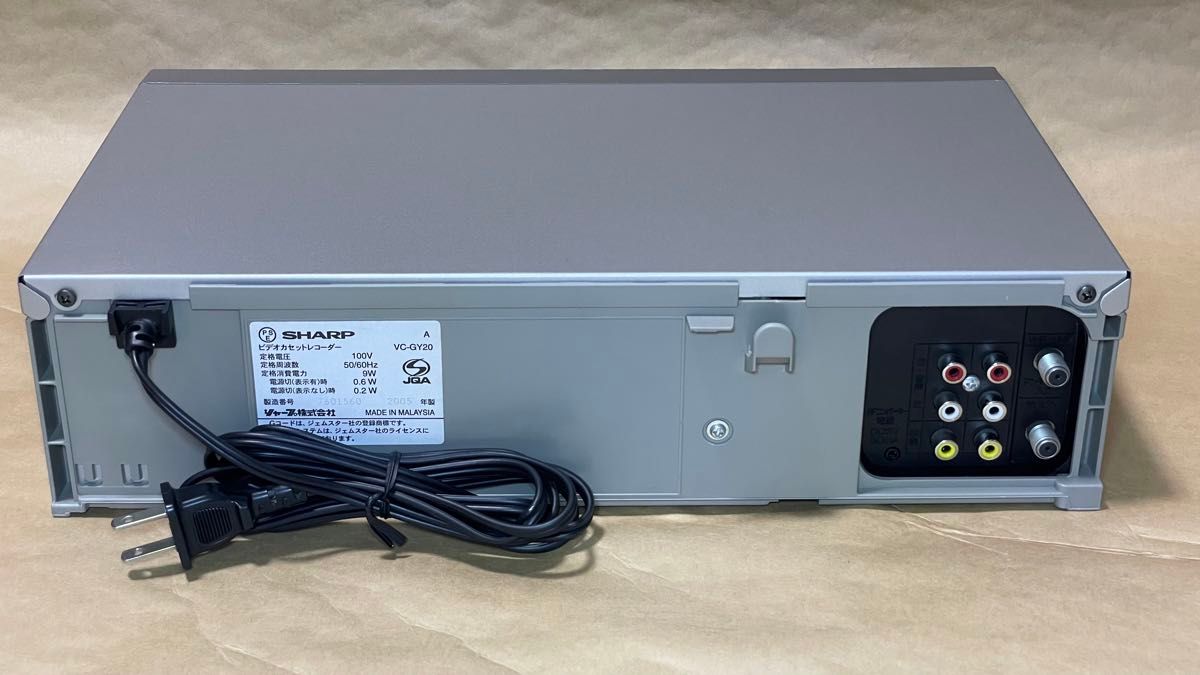 美品】SHARP VC-GY20 VHSビデオデッキ リモコン付 メンテナンス 美品】SHARP VC-GY20 VHSビデオデッキ リモコン付 メンテナンス