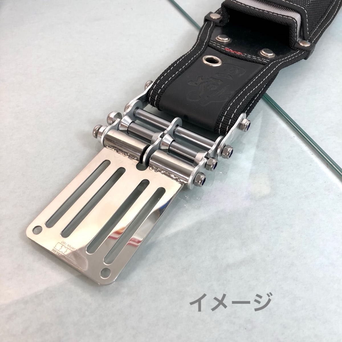 ニックス風 腰道具 チェーンカスタム パイプ メタリックシルバー ニックス風 腰道具 チェーンカスタム パイプ メタリックシルバー