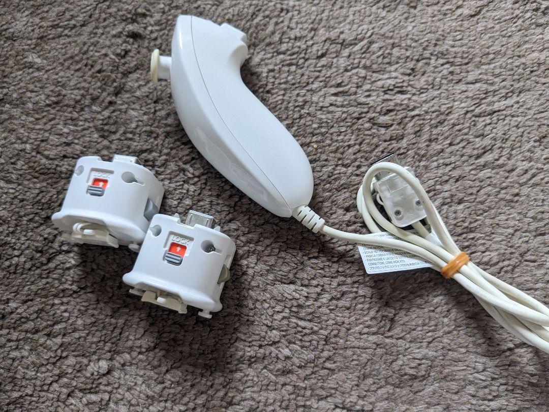 任天堂 Wii ヌンチャクとモーションプラスアダプター2個セット 任天堂 Wii ヌンチャクとモーションプラスアダプター2個セット