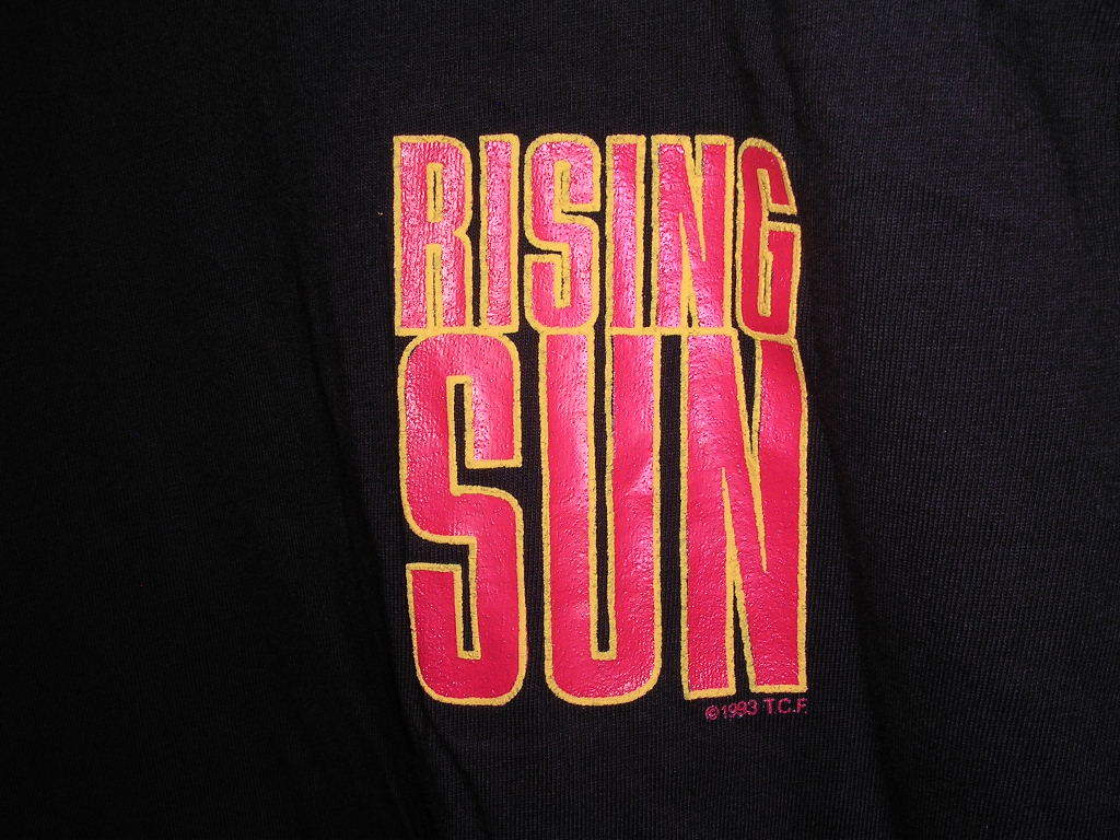 美品 90s USA製 RISING SUN 1993 Tシャツ L 黒 vintage old 映画 Movie ムービーT ライジングサン michaelcrichton seanconnery 1_画像2