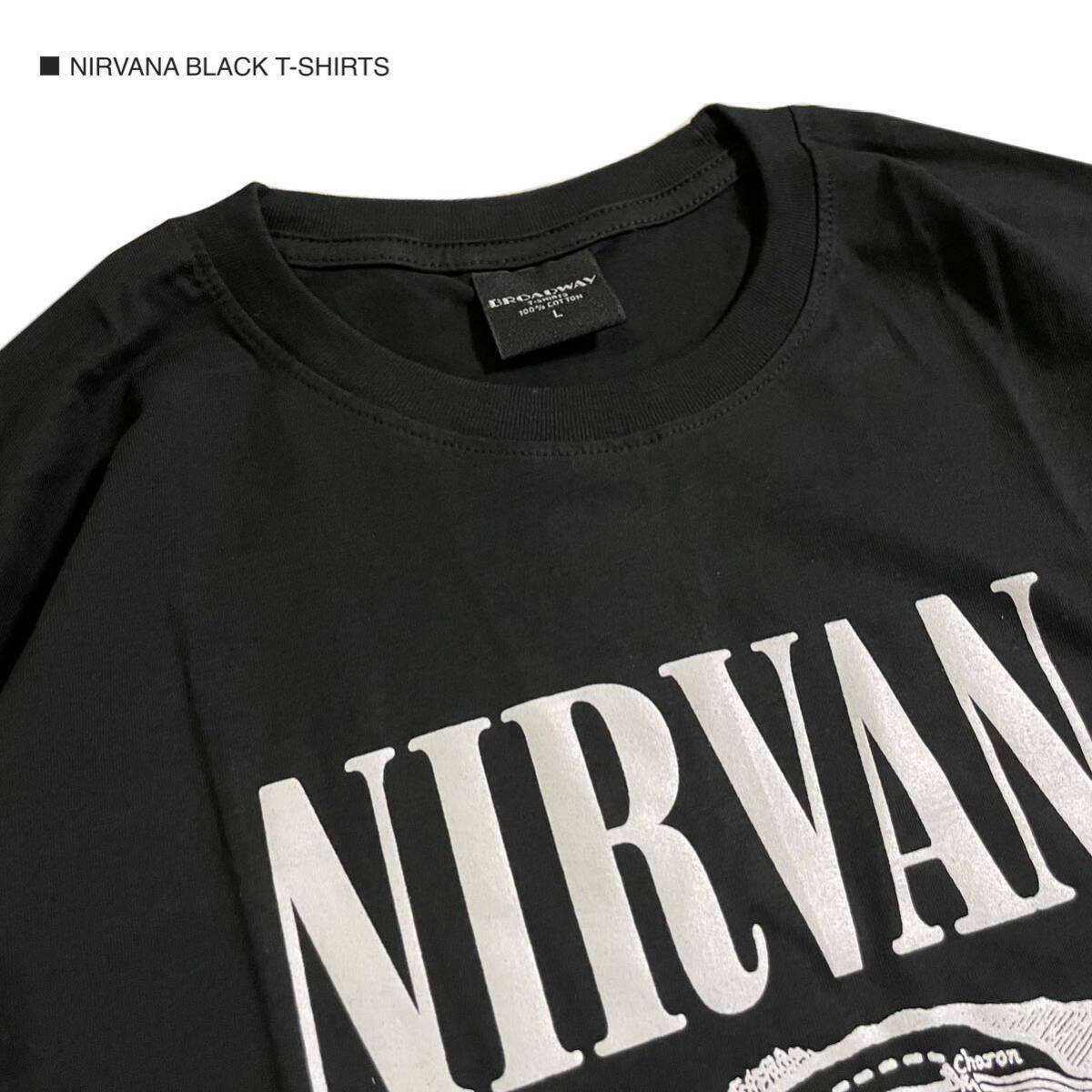NIRVANA ニルヴァーナ ブラック Lサイズ 半袖 Tシャツ ロック NIRVANA ニルヴァーナ ブラック Lサイズ 半袖 Tシャツ ロック