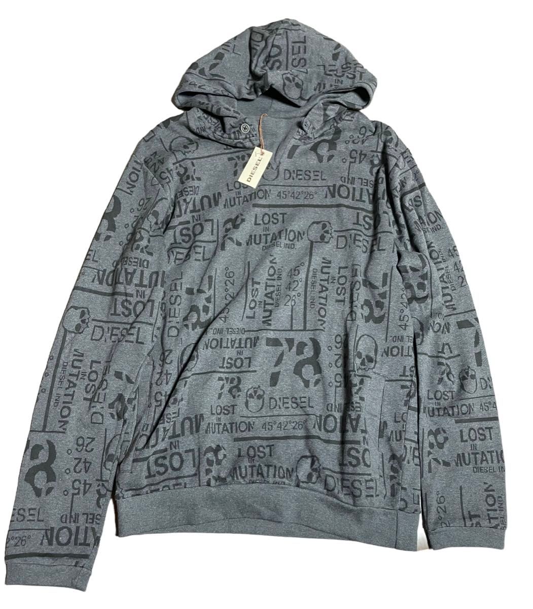 未使用品】DIESEL ディーゼル スウェット セットアップ 総柄 未使用品】DIESEL ディーゼル スウェット セットアップ 総柄