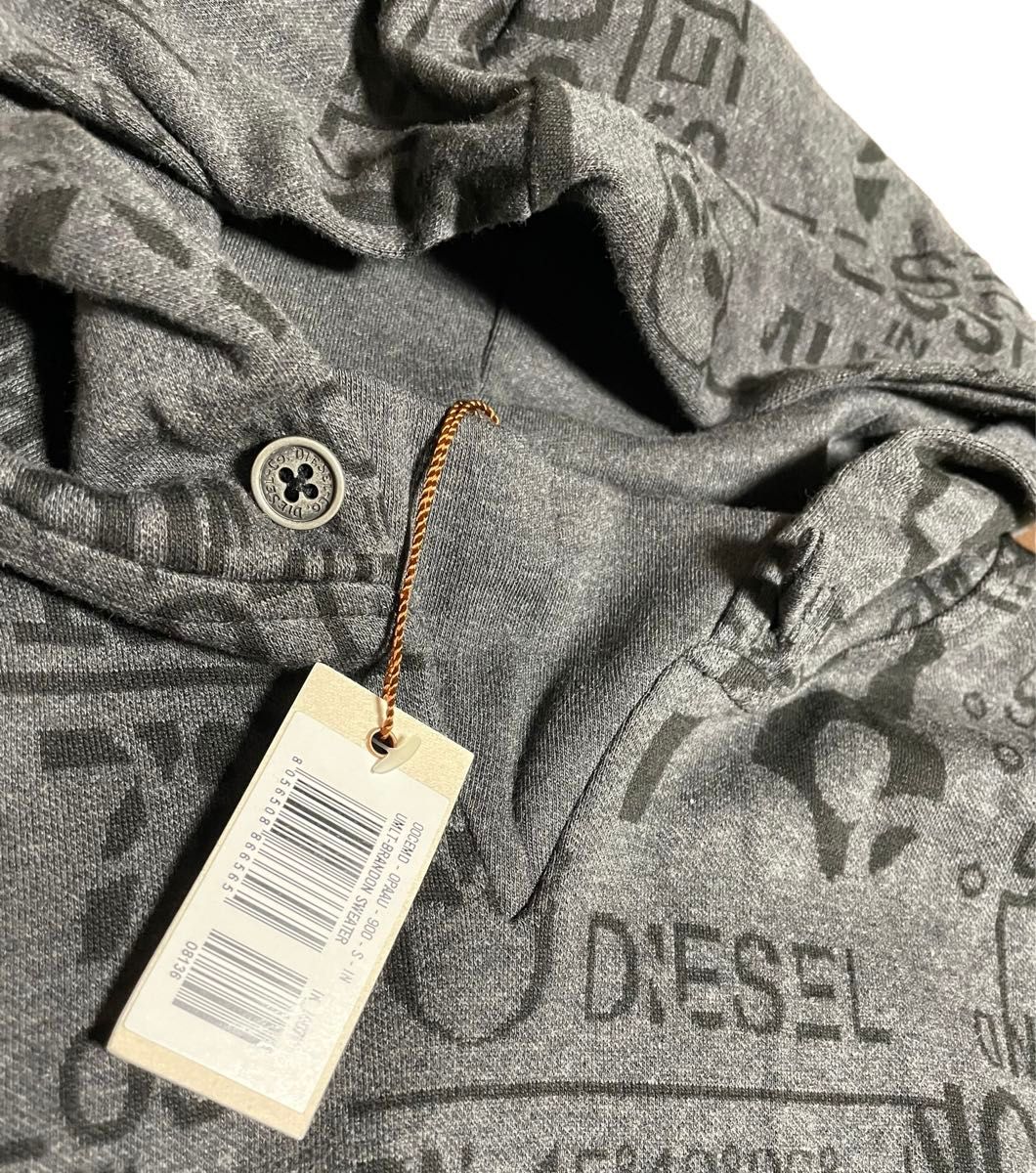 未使用品】DIESEL ディーゼル スウェット セットアップ 総柄 未使用品】DIESEL ディーゼル スウェット セットアップ 総柄