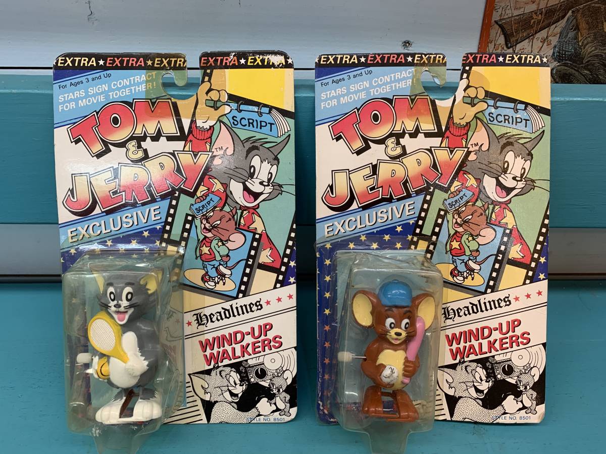 超歓迎 1989年【TOM & JERRY☆トムとジェリー】ゼンマイ トコトコ人形