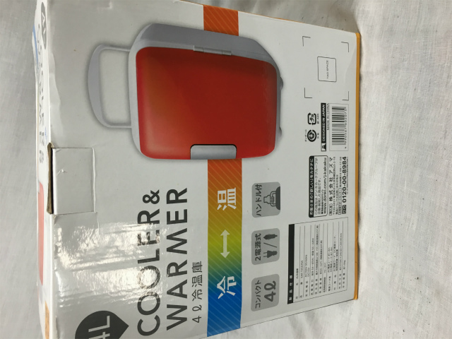 【1日元開始】COOLER&WARMER 迷你冷暖庫EAR-1004-RV 4L冷暖庫    原文:【１円スタート】COOLER＆WARMER　ミニ冷温庫　EAR-1004-RV 4L冷温庫　