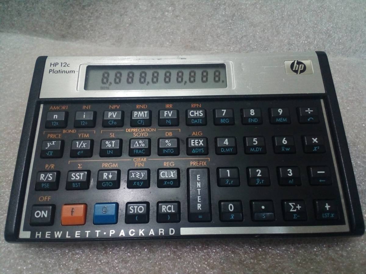 [ calculator ] HP12C sale 25 anniversary commemoration model exclusive use case attaching 
