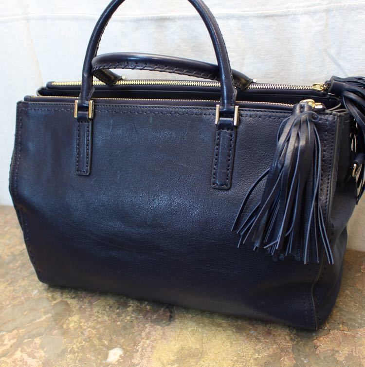 ANYA HINDMARCH EBURY LEATHER 2WAY SHOULDER BAG/ アニヤハインド
